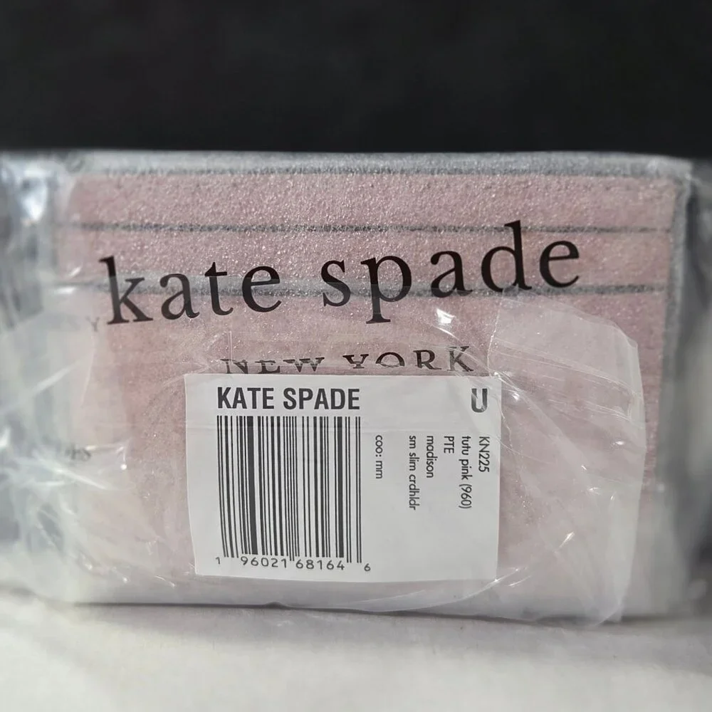 NWT Kate Spade Madison Small Slim Card Holder - Tutu Pink